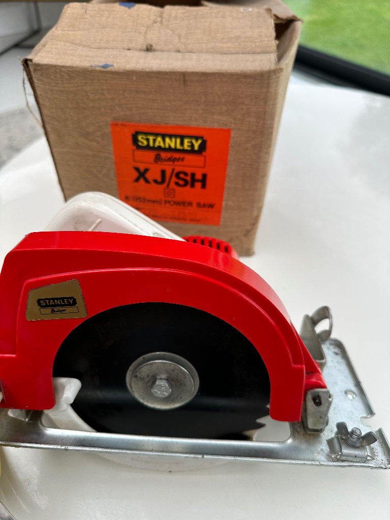Vintage Stanley Bridges 6" (152mm) Husky Circular Power Saw , Collectable Rare