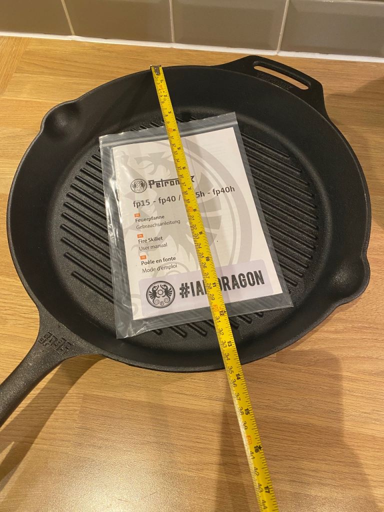 Petromax cast iron grill skillet 