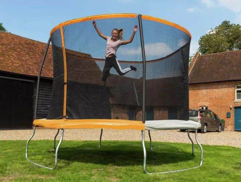 Sportspower 10ft Outdoor Kids Trampoline with Enclosure