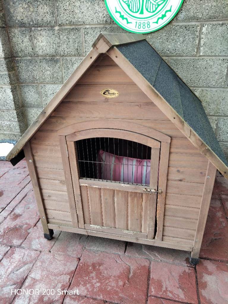 Large wooden dog kennel