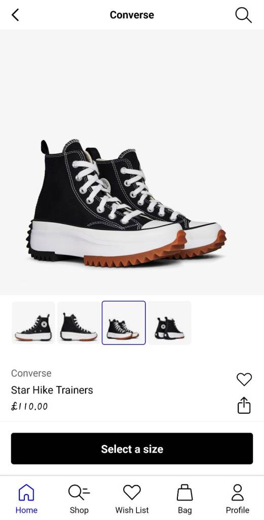 image for Converse size 5, never used. Boxed