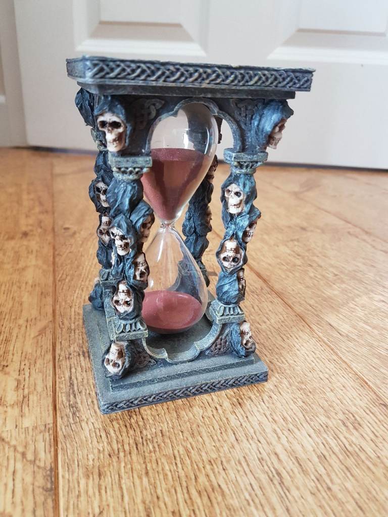 Grim Reaper Skulls And Pentagrams Hourglass Sand Timer