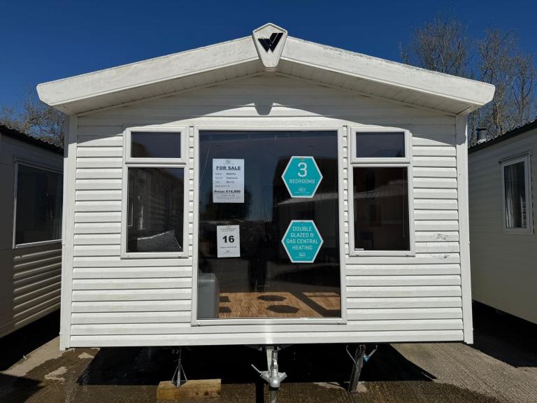 38x12ft 3 Bed Static Caravan - DG, CH, Ensuite - Offsite Sale for Private Land