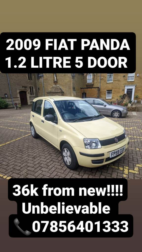 2009 FIAT PANDA 1.2 LITRE 5 DOOR 35k FROM NEW!!