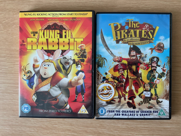 DVDs selling two together. For children at Christmas.