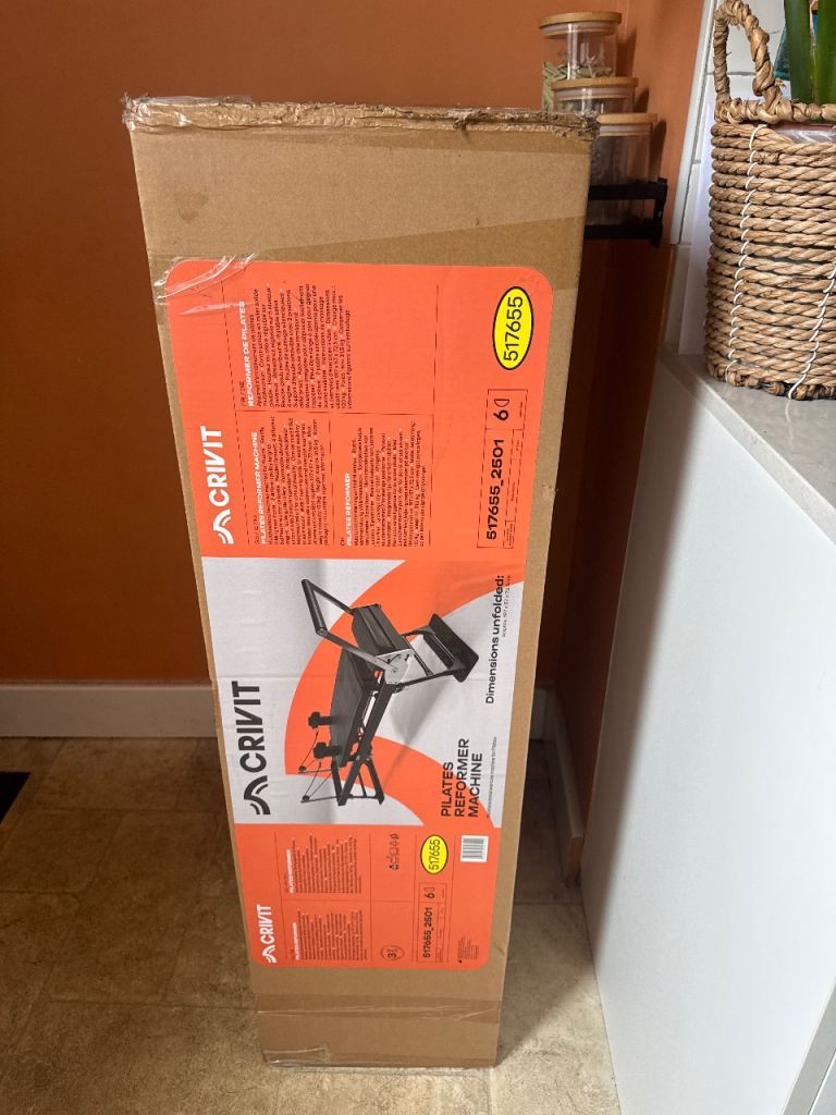 Pilates reformer machine. NEW IN BOX 