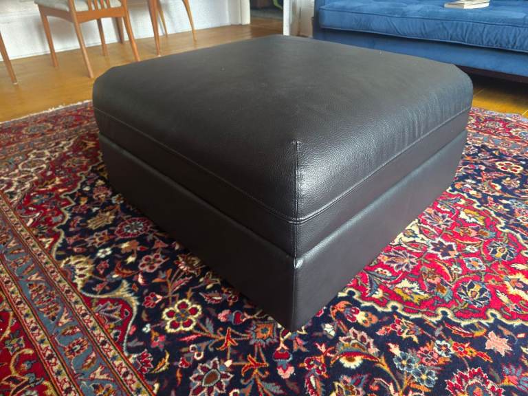 Ikea Modular black sofa with storage