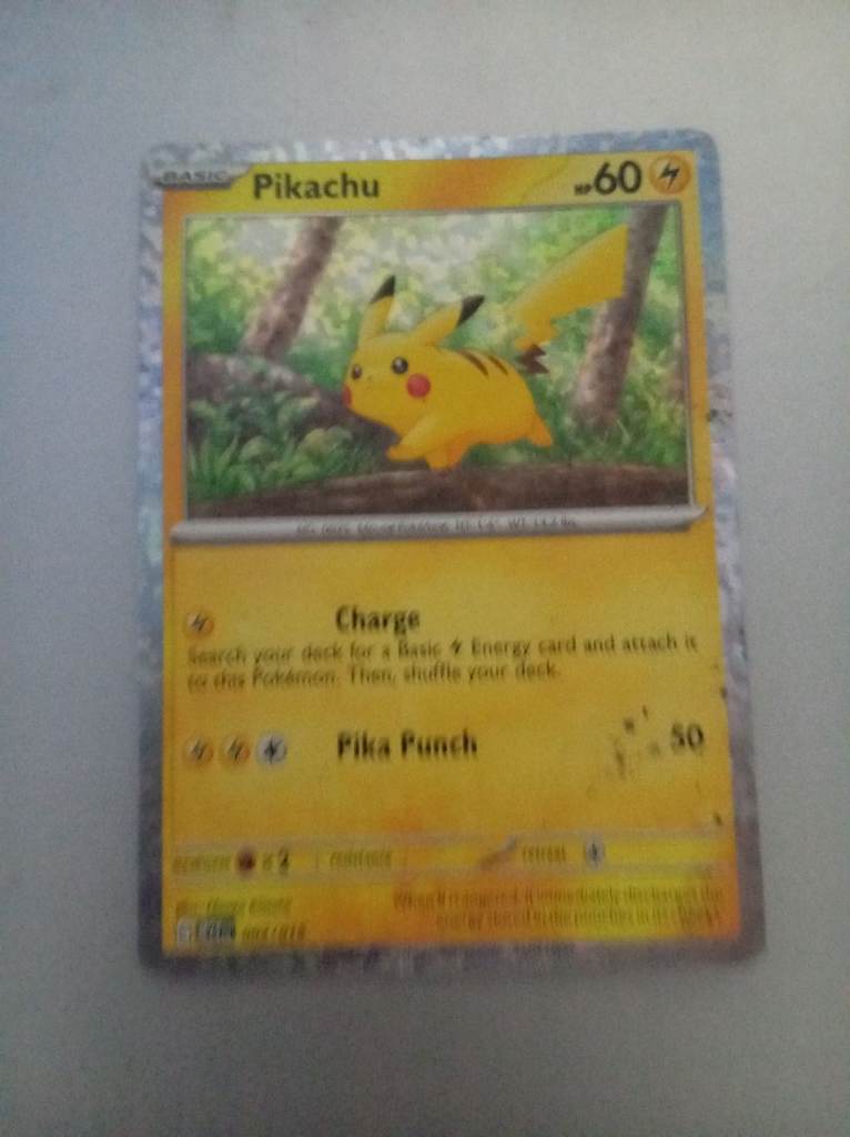 Pokémon Pikachu card  for £8 