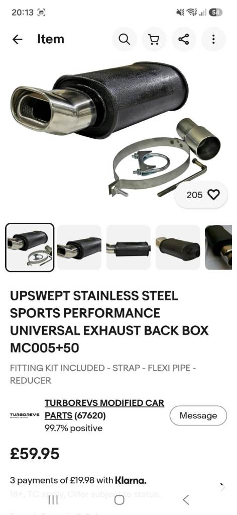 Performance exhaust back box
