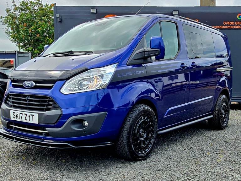 AUTOMATIC CREW VAN FORD TRANSIT CUSTOM LIMITED DCIV AUTO - TAILGATE - MET BLUE