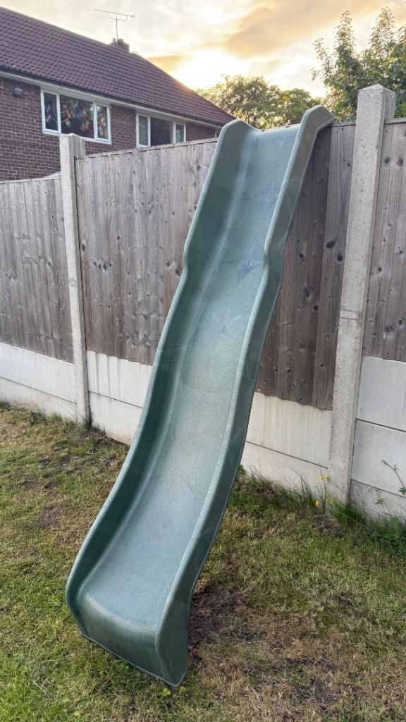 Kids Green Garden Slide – Good Condition