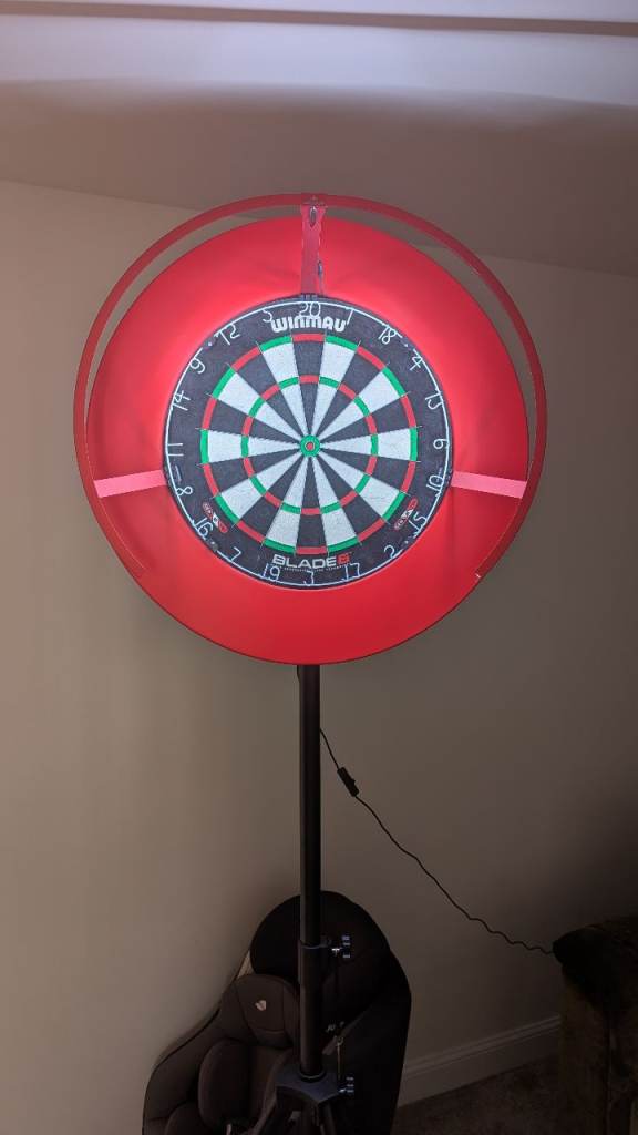 Dart board set up