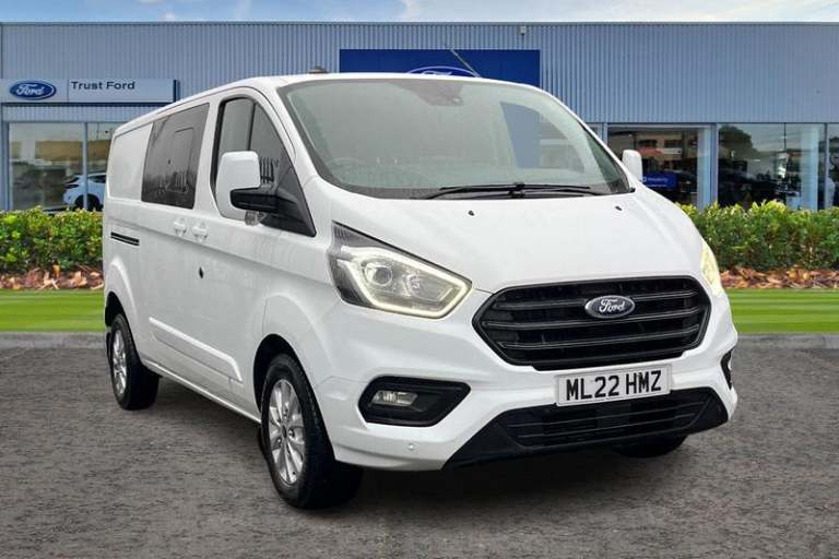2022 Ford Transit Custom 320 Limited AUTO L2 LWB Double Cab In Van FWD 2.0 EcoBlue 185ps Low Roof...