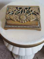 Brass stamp box