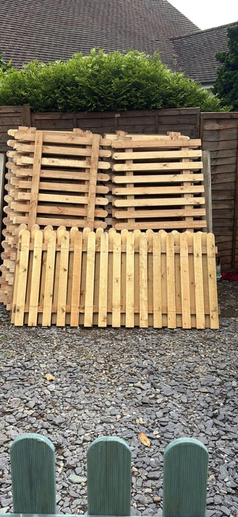 Treated picket fences 