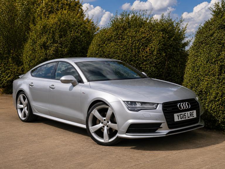 2015 15 AUDI A7 3.0 V6 TDI BLACK EDITION QUATTRO SPORTBACK 272BHP EURO 6 SILVER