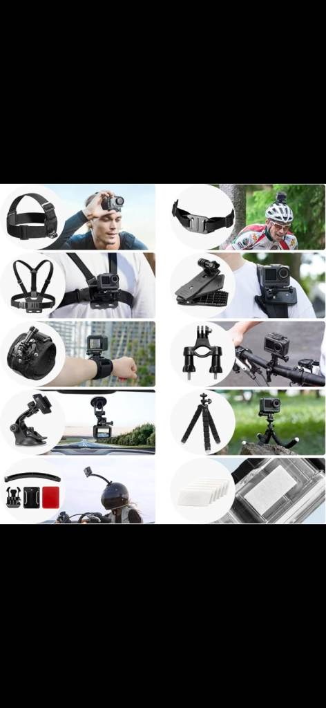 Alaska Brave 6 Go pro action camera with accessories and carry case Like new 