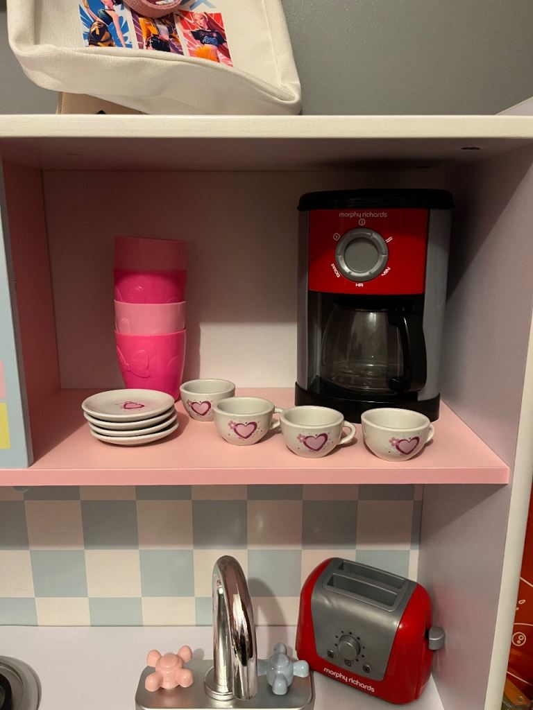 Large wooden toy kitchen