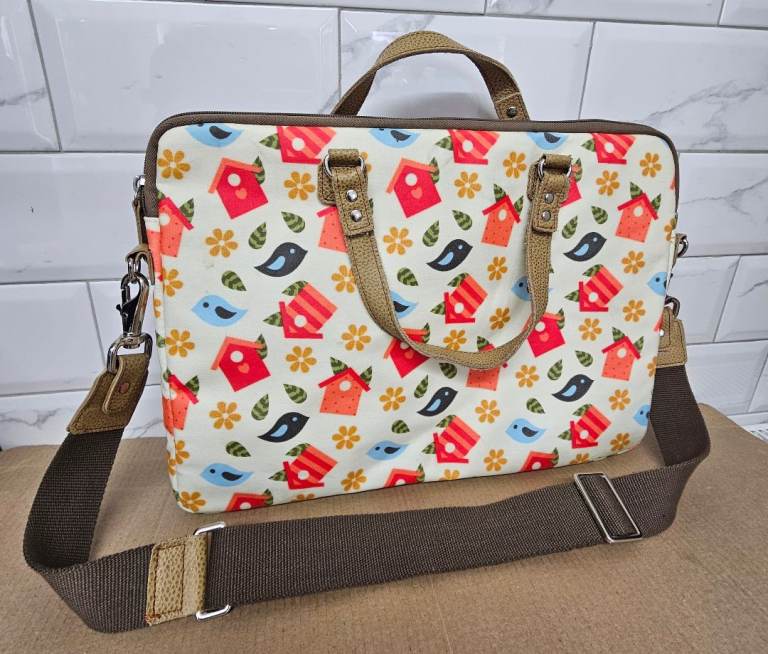 Goji Birdhouse Design Laptop Shoulder Bag Case by Danielle - Fit Up to 16inch