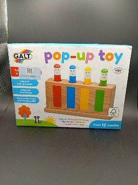 New Galt pop up wooden toy for ages 12 months +