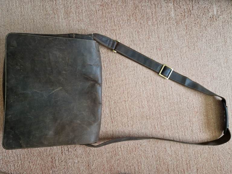 Visconti leather messenger / laptop bag