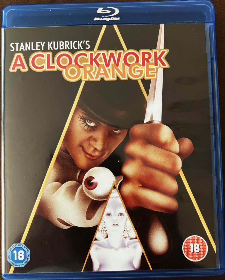 A clockwork orange Blu-ray disc