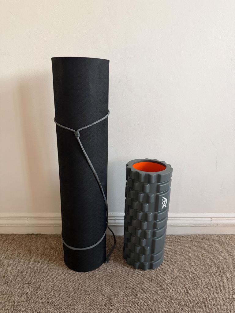 Foam roller and yoga matt