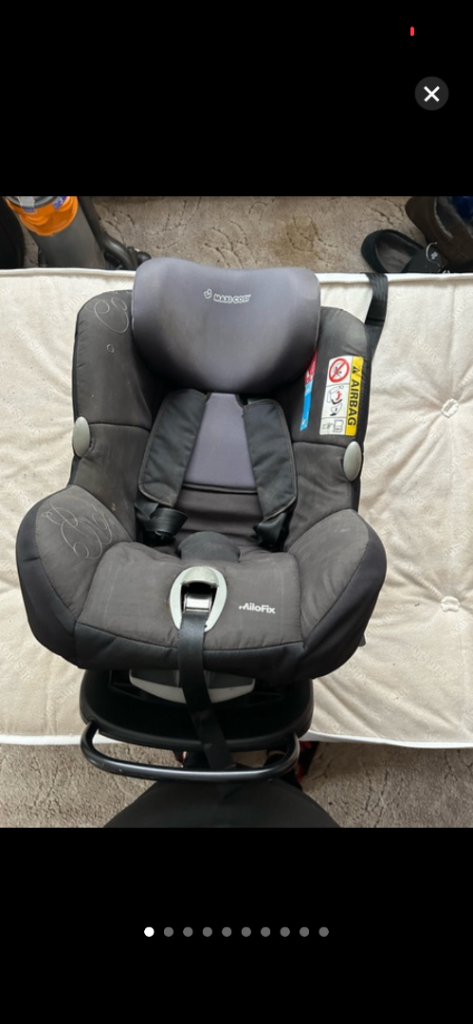 Maxi-Cosi MiloFix Baby Car Seat – Black, Good Condition