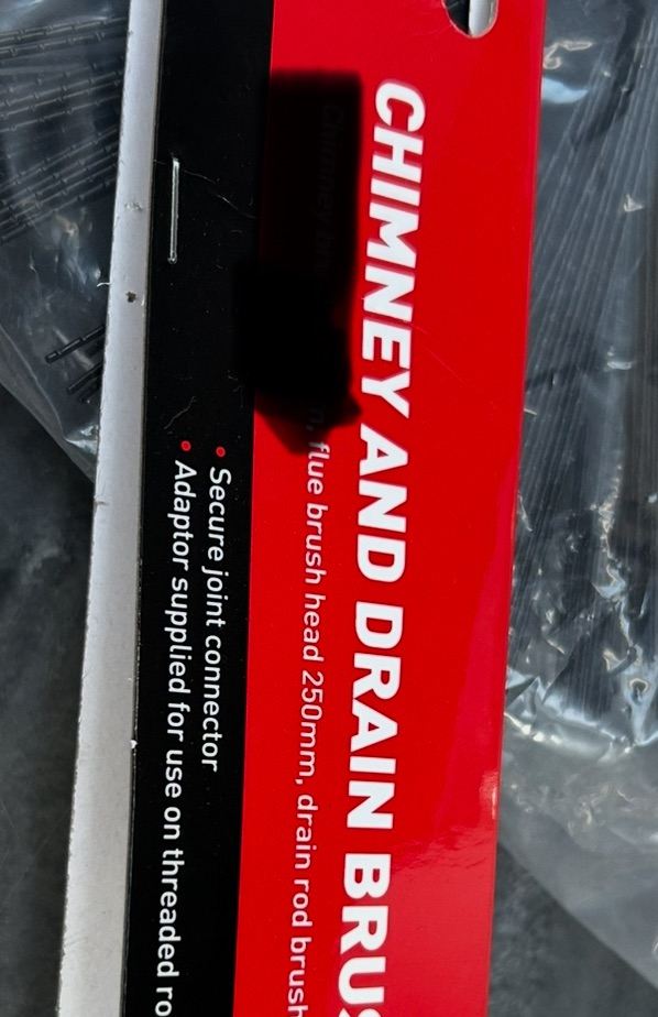 Chimney and drain brush set new(minus one brush)