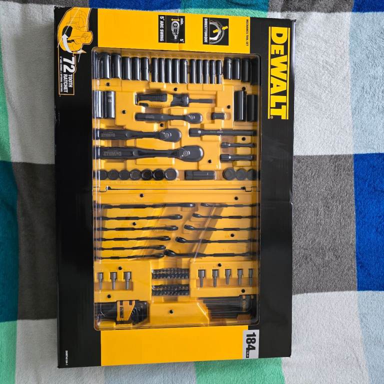 DEWALT Drive Socket Set, 184 pc, Model - DWMT45184 Warranty