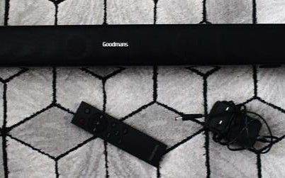 Goodmans Bluetooth Soundbar 356927 + Remote & Power Adapter – Fully Working