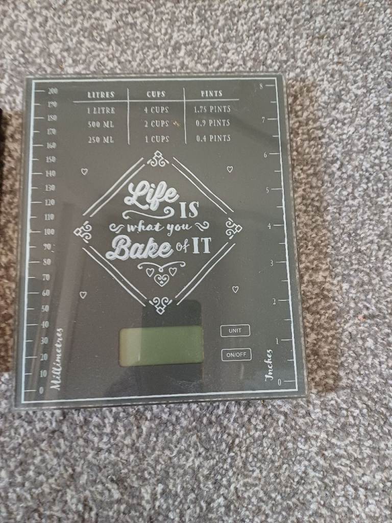 New 'Life is what you Bake of It' Kitchen Scales