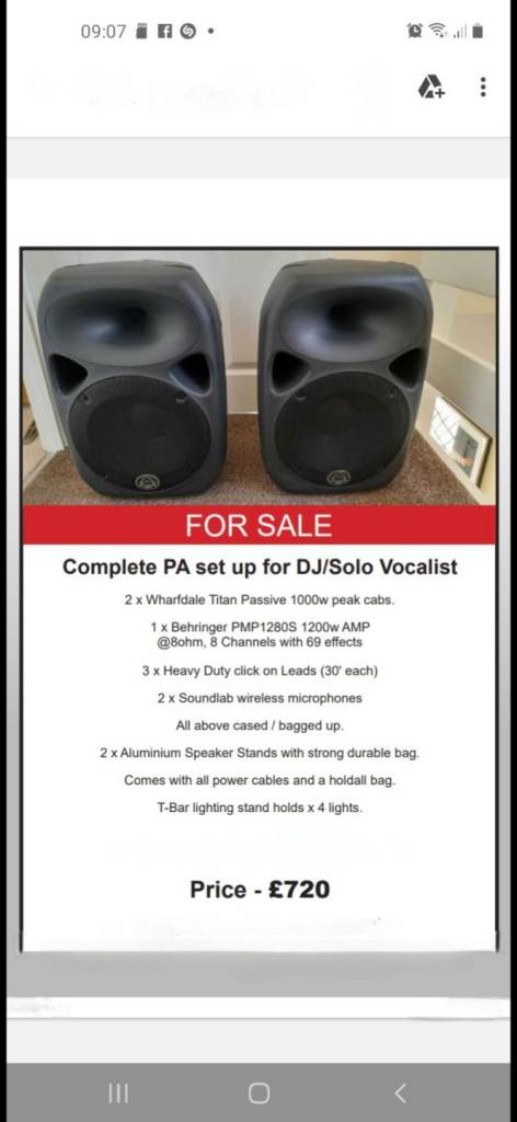 Vocal/DJ P.A. System