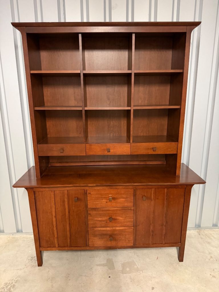 CHERRY SHAKER STYLE CHINA CABINET. Free delivery!!!