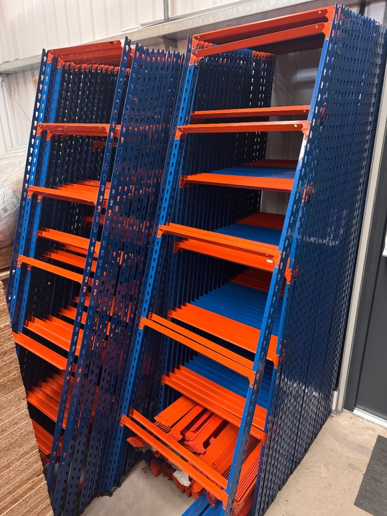 image for 14 x Rapid Racking medium duty shelving warehouse racks garage shelves H1198 x W915x D610mm AS NEW