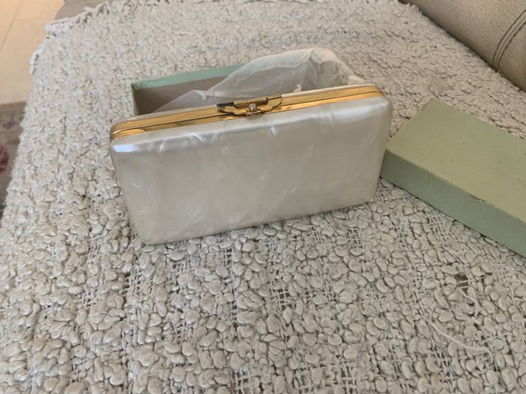 Vintage cosmetic clutch purse 