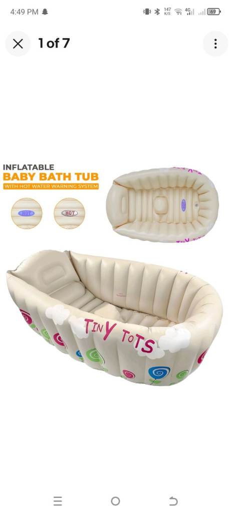  Inflatable Baby Bath Tub - Tiny Tots 