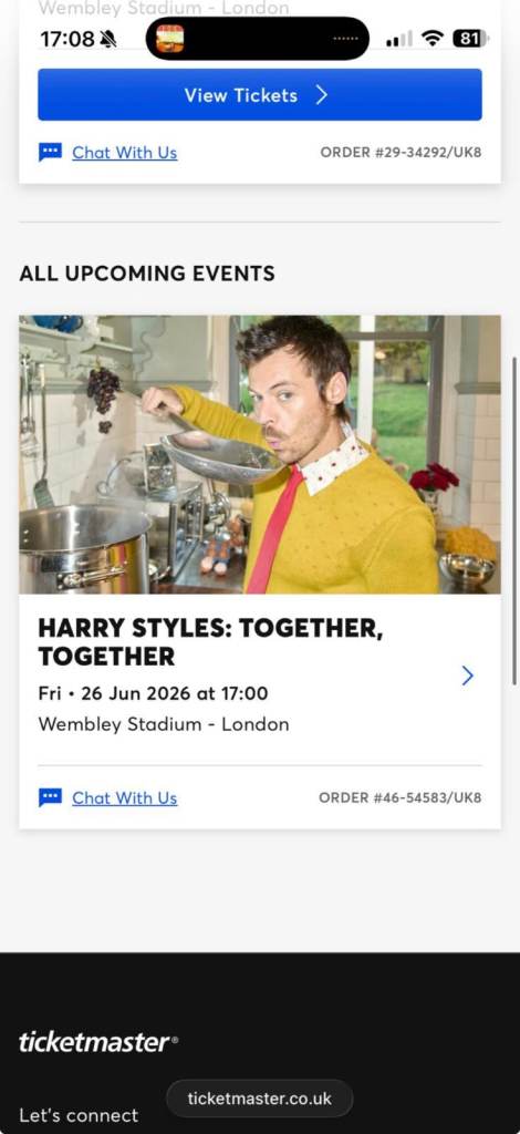 Harry Styles Tickets x2