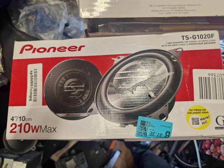 PIONEER TS G1020F SPEAKERS WITH GRILLS - 4 INCH