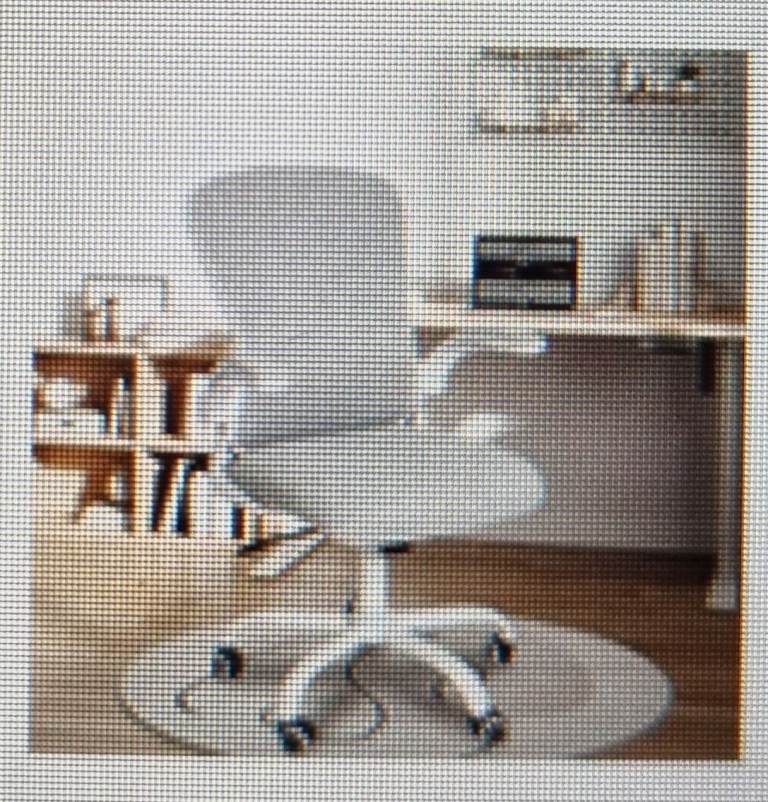 image for Office Desk Chair Ergonomic Light Gray - Mesh Back - Swivel Seat - Lumbar Support - flip up armrest