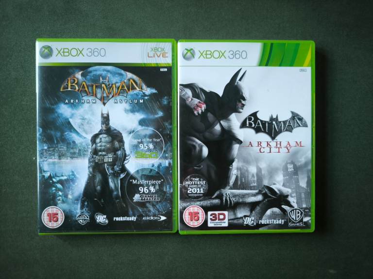 Batman Arkham Asylum & Arkham City Xbox 360 Games