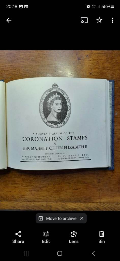 1953 Coronation Stamp Book