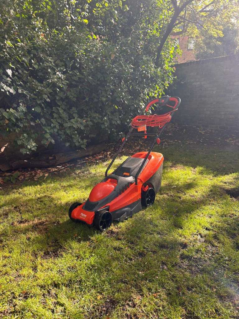 Red Electric Lawnmower – Great Condition