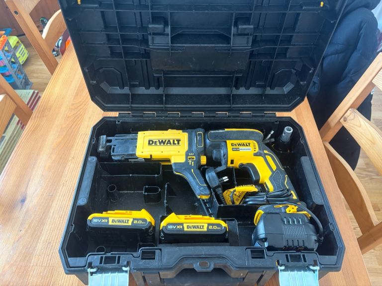 DEWALT DCF620D2K Drywall Screwdriver with Batteries & Case