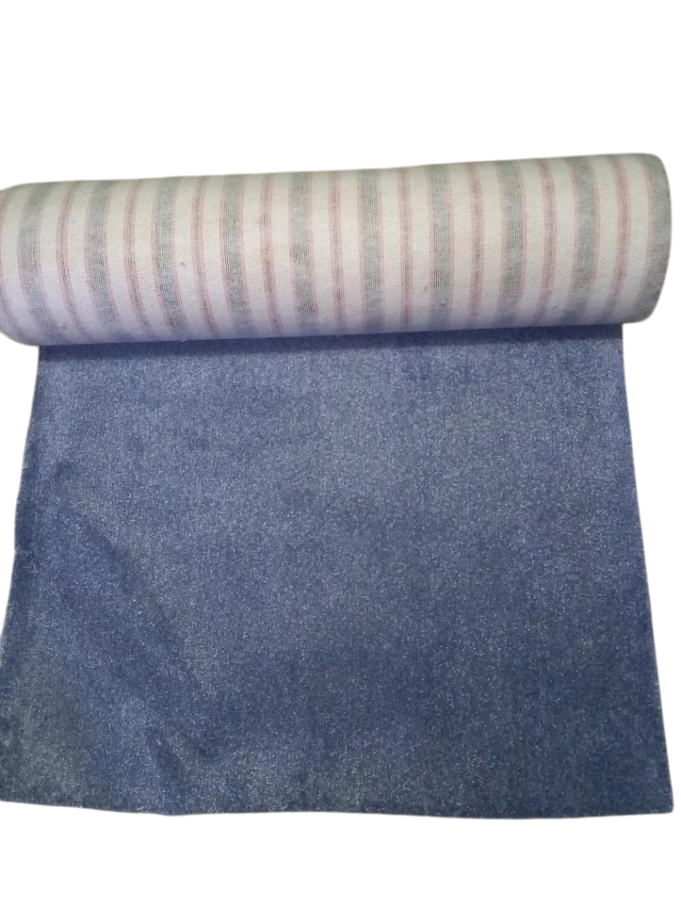 Carpet piece (Navy Blue, Bellgian made) 14ft x 3ft 6in