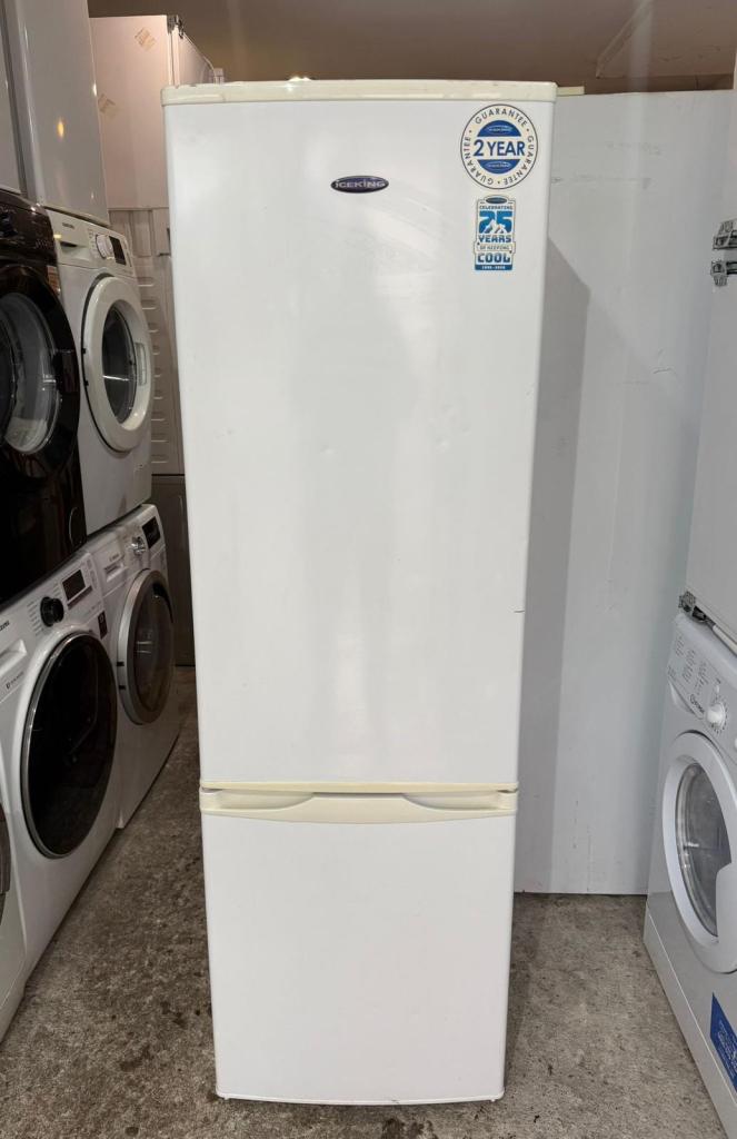 Iceking White Colour Freestanding Fridge Freezer With Free Delivery 🚚 