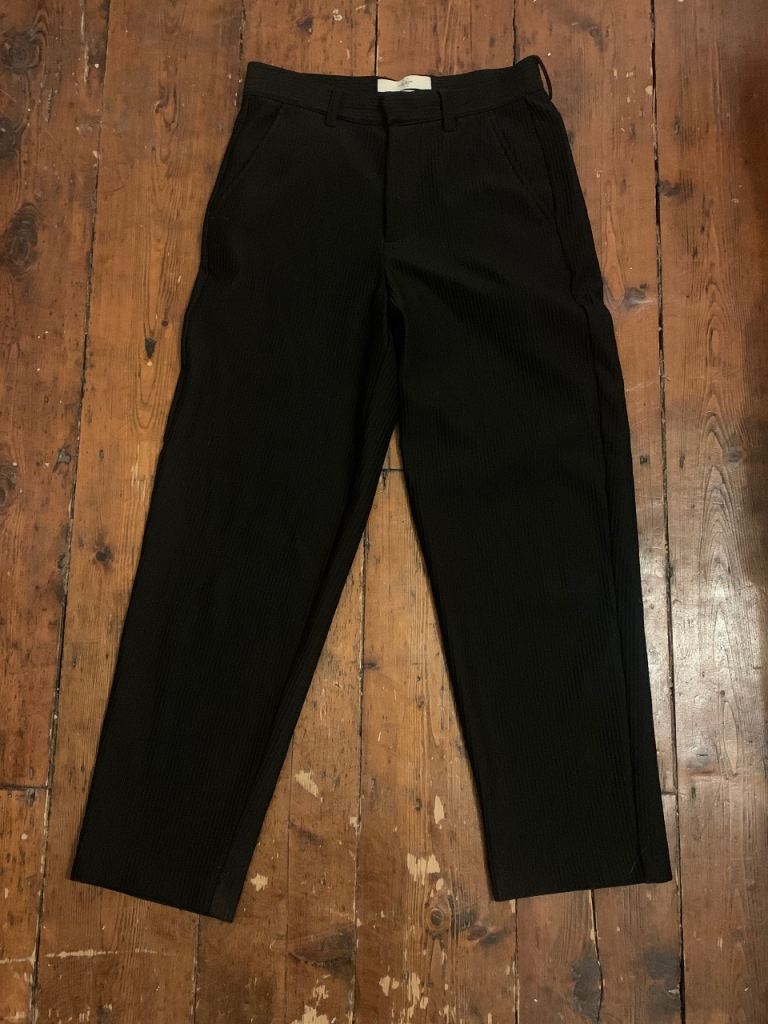 RRP £60 River Island smart black mens trousers W26