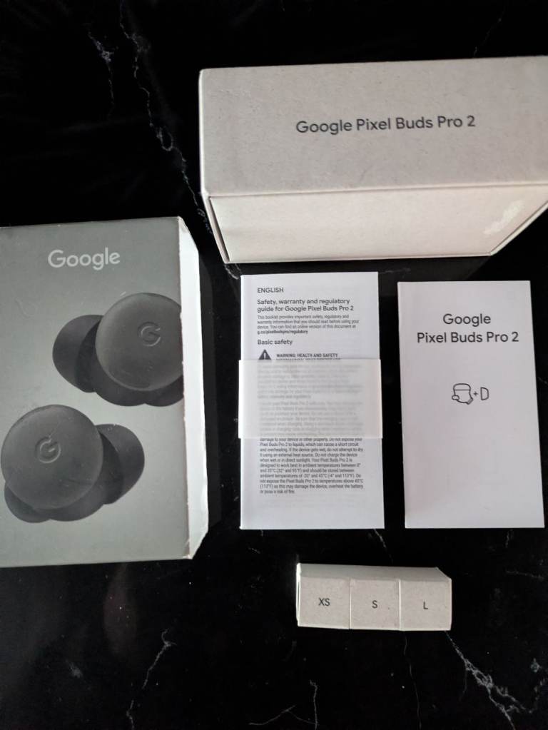 Google Pixel Pro 2 Earbuds Used Once In the Airport In New Condition 