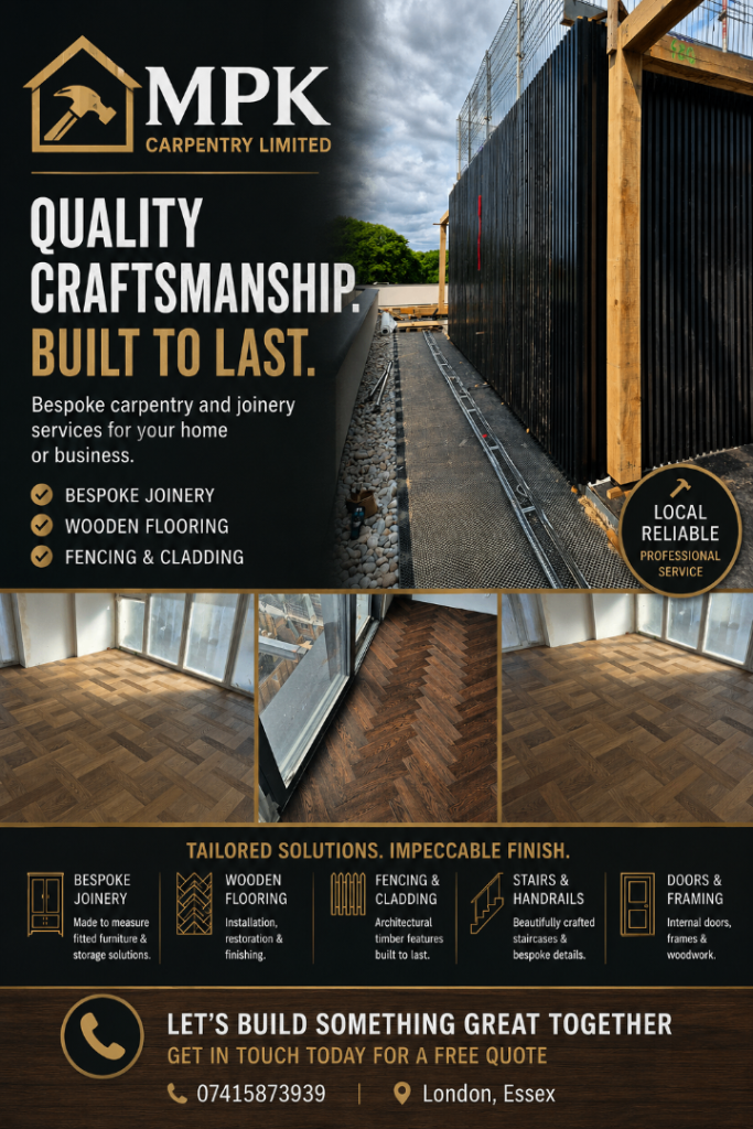 Carpentry services in Essex and South East London