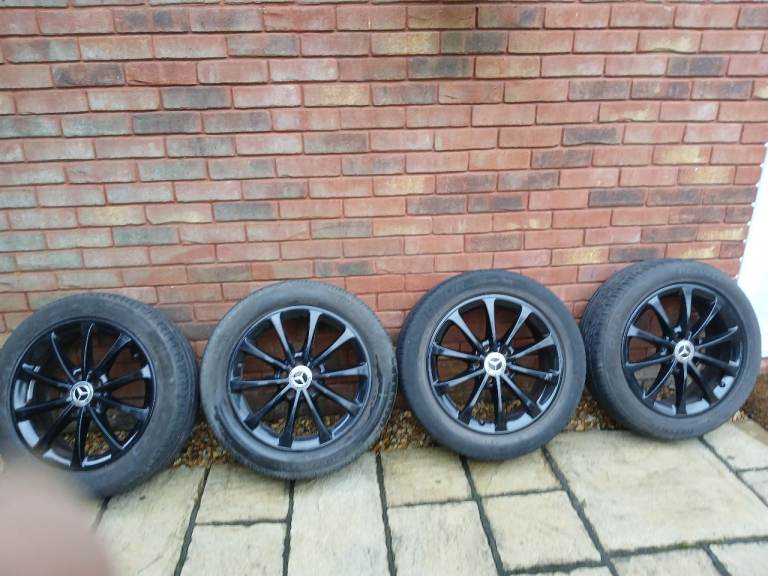Mercedes Black alloy wheels. 